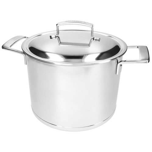 Demeyere Pentola per zuppa con coperchio a doppia parete 'Silver 7' Ø24cm / 7,5L