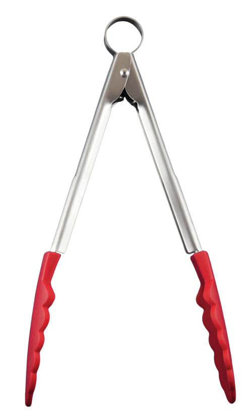 Cuisipro Mini pinze da portata in silicone 24 cm rosse