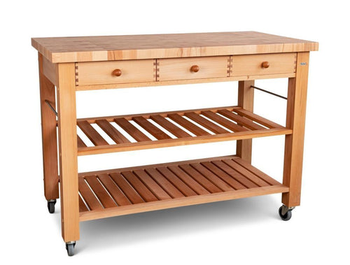 Butler Carrello da cucina in legno di frassino M-1200