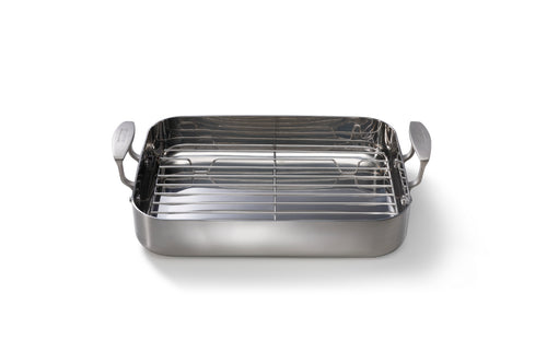 Skottsberg Piastra per arrosti con griglia 35x25cm 'Acciaio inox'