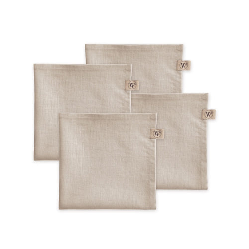 Walra Tovaglioli 4 pz. 40x40 cm 'Lovely Linnen' Naturali