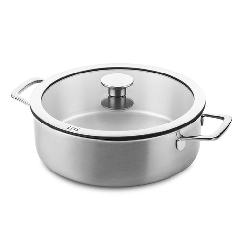 DUCQ Padella saltapasta Ø26cm / 4L Downdraft 'Acciaio inox'