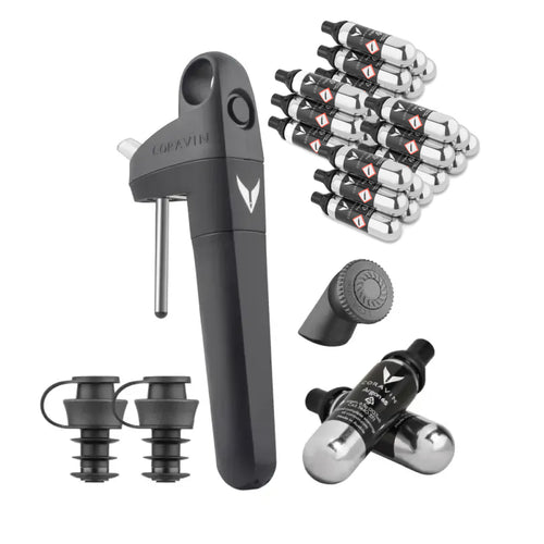 Coravin Pivot+ Sistema di conservazione del vino + 24 capsule Pure