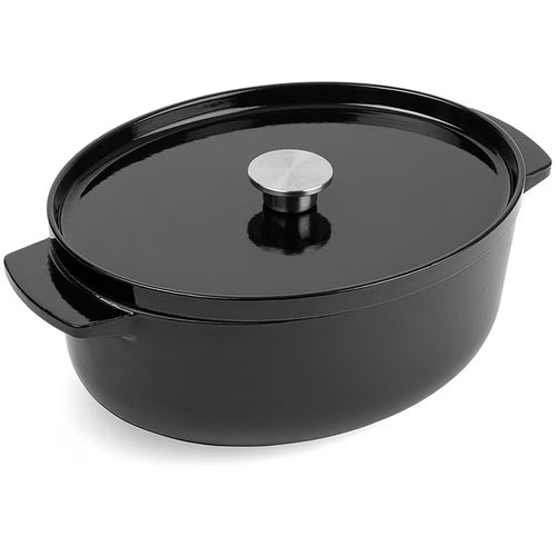 KitchenAid Casseruola ovale in ghisa Ø30cm / 5.6L 'Onyx Black'