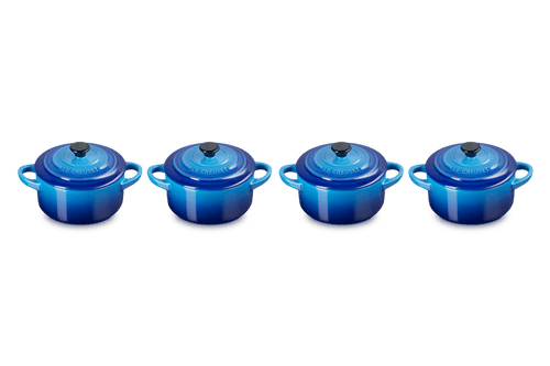 Le Creuset Mini-Casserole / Barattoli per conserve 4 pz. 'Azure'