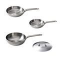 Skottsberg Set di pentole 'Stainless Steel' da 4 pezzi