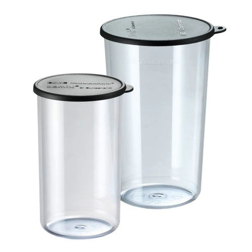 Bamix Set di contenitori 400 e 600 ml con coperchi