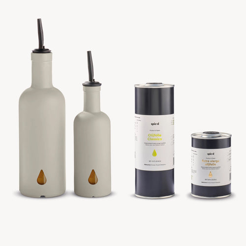 Spic'd Bottiglie in olio d'oliva 'Warm Clay' con olio d'oliva 450ml & 200ml