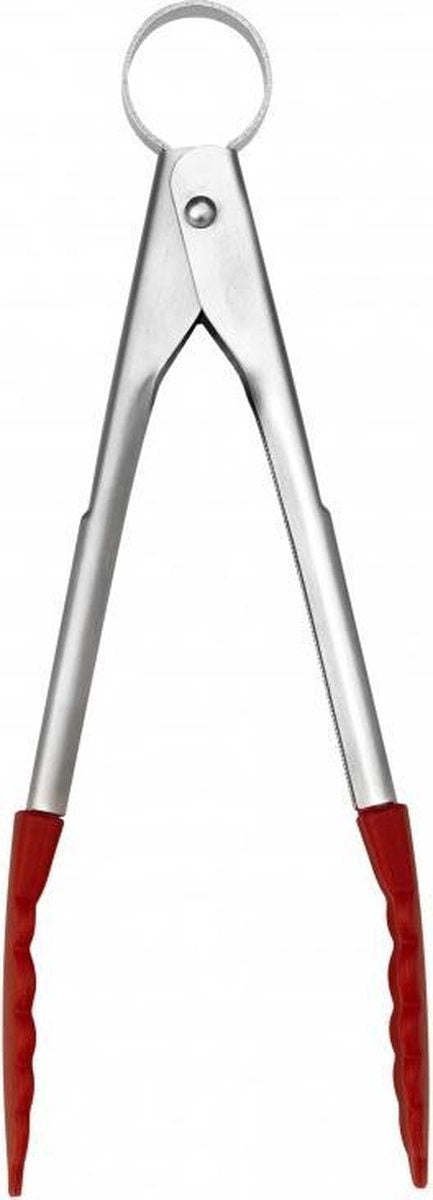 Cuisipro Mini pinze da portata in silicone 18 cm rosse