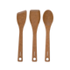 Combekk Set di spatole in legno 3 pezzi 'Marrone'
