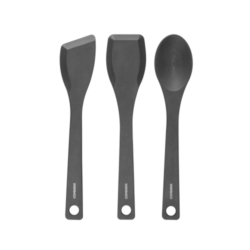 Combekk Set di spatole in legno 3 pezzi 'Nero'