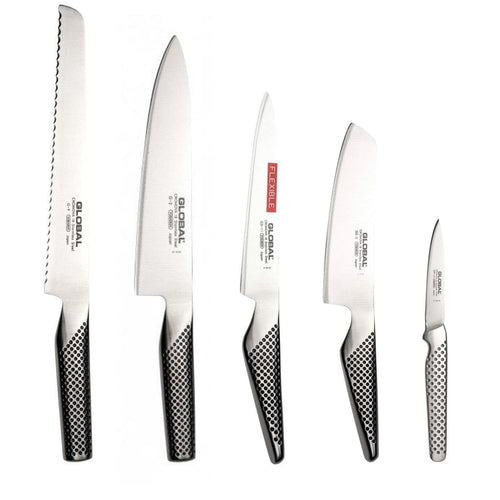 Set di coltelli Global 5 pezzi G-2 / GS-5 / G-9 / GS-11 / GSF-15