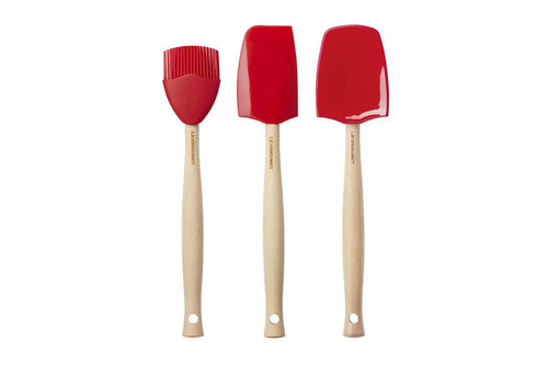 Le Creuset Spatels Premium Spatelset 3st. 'Kersenrood' 0630870302302 42830000600007 afbeelding